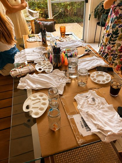 Picnic & Baby Bodysuit Painting